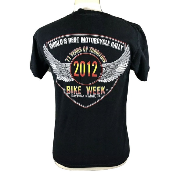 Jerzees Heavyweight Other - 71st Daytona Beach Bike Week 2012 T-Shirt Size Medium Motorcycle Rally Florida
